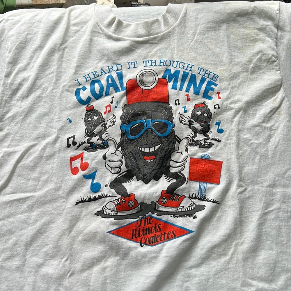Heard it through the coal mine tee shirt